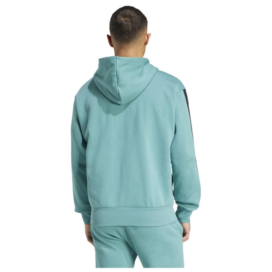 Adidas Ανδρική ζακέτα Essentials 3-Stripes Fleece Full-Zip Hoodie